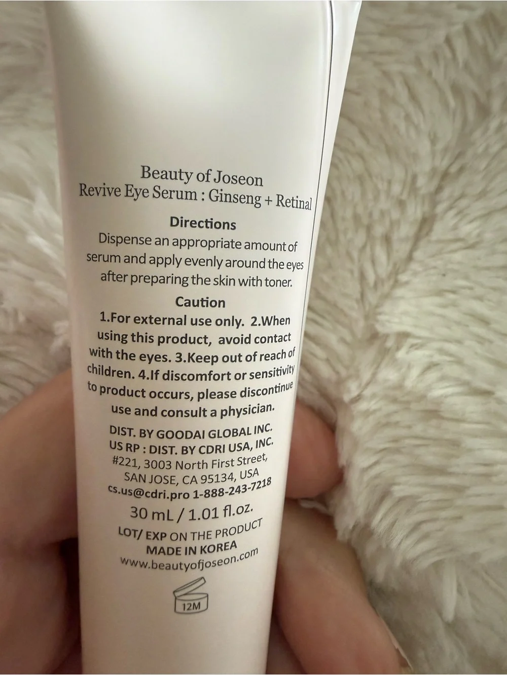 Beauty of Joseon Revive Eye Serum